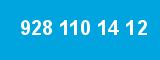 928 110 14 12